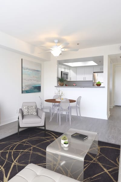 Model apartment at Kingsley Drive Apartments, Los Angeles, California