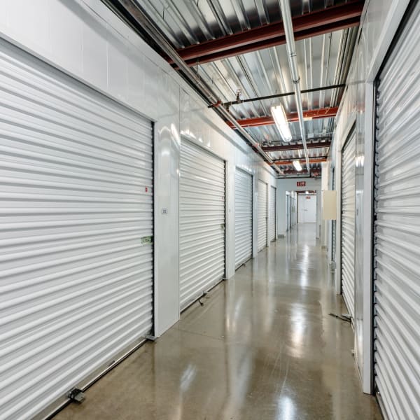 Indoor climate-controlled storage units at StorQuest Self Storage in Woodland Hills, California