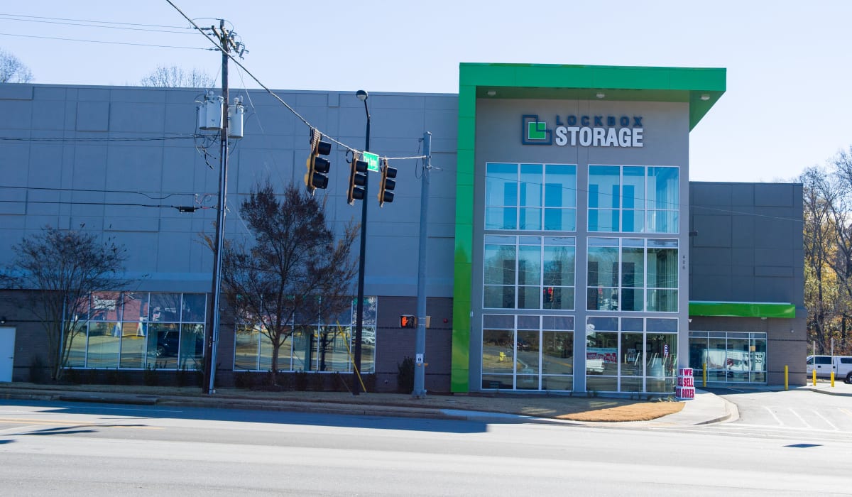 Outside of LockBox Self Storage in Greenville, South Carolina