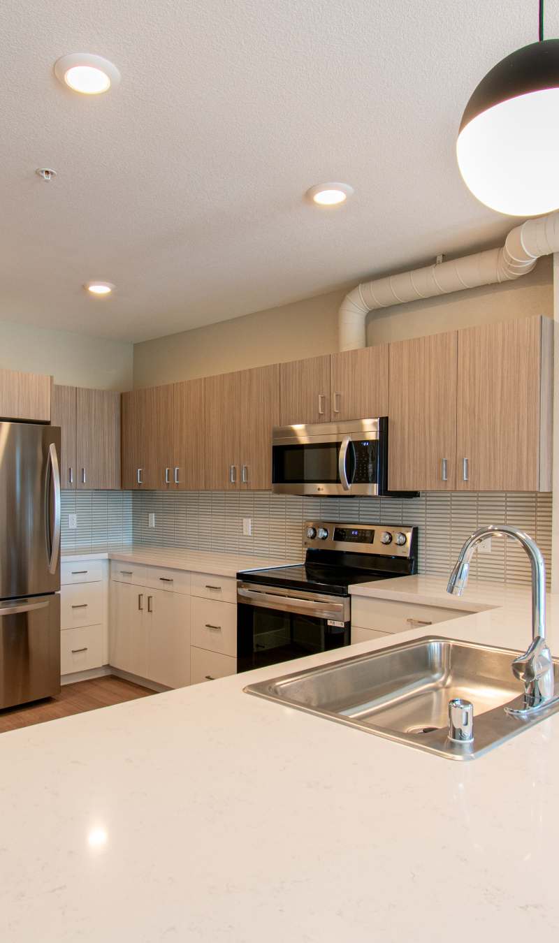 Kitchen at Stone Village Apartments in Reno, Nevada
