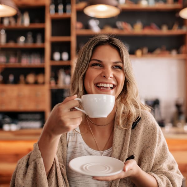 Residents enjoying a delicious latte near Avenue 25 in Phoenix, Arizona