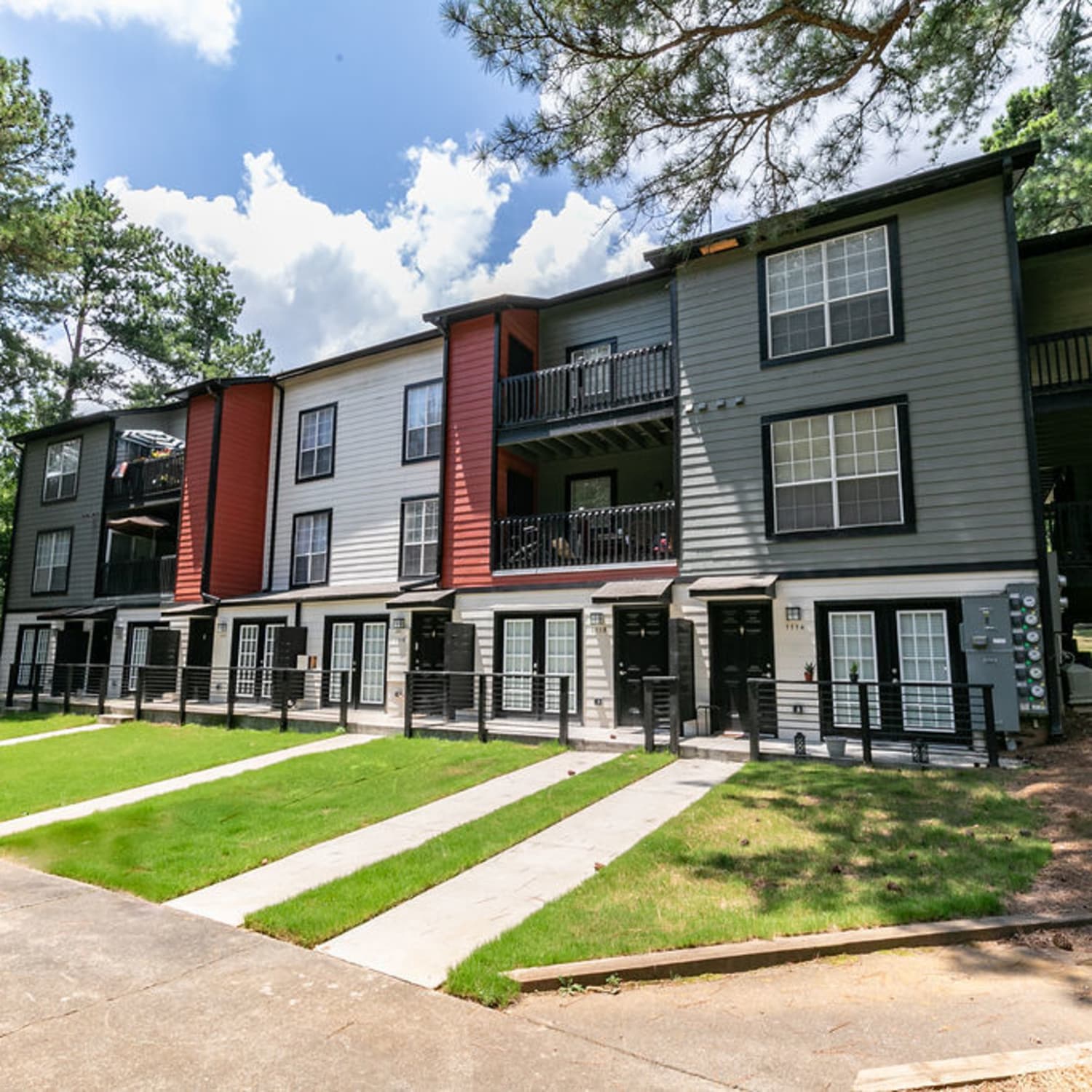 Exterior of our apartments at The Belaire in Marietta, Georgia