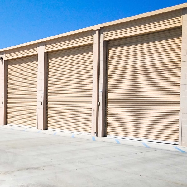 Climate controlled outdoor storage units at StorQuest RV/Boat and Self Storage in Indio, California