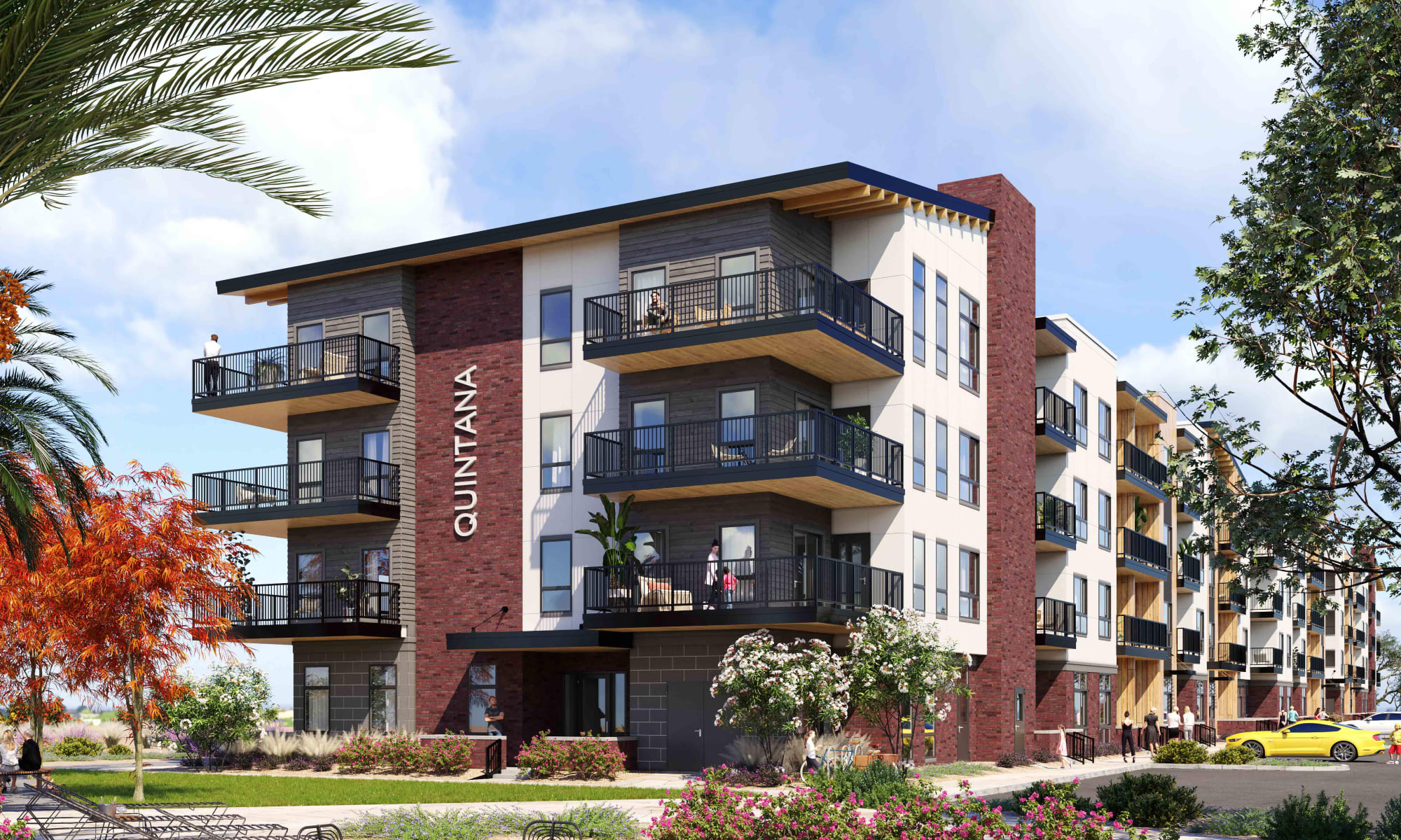 Apartments at Quintana at Cooley Station in Gilbert, Arizona