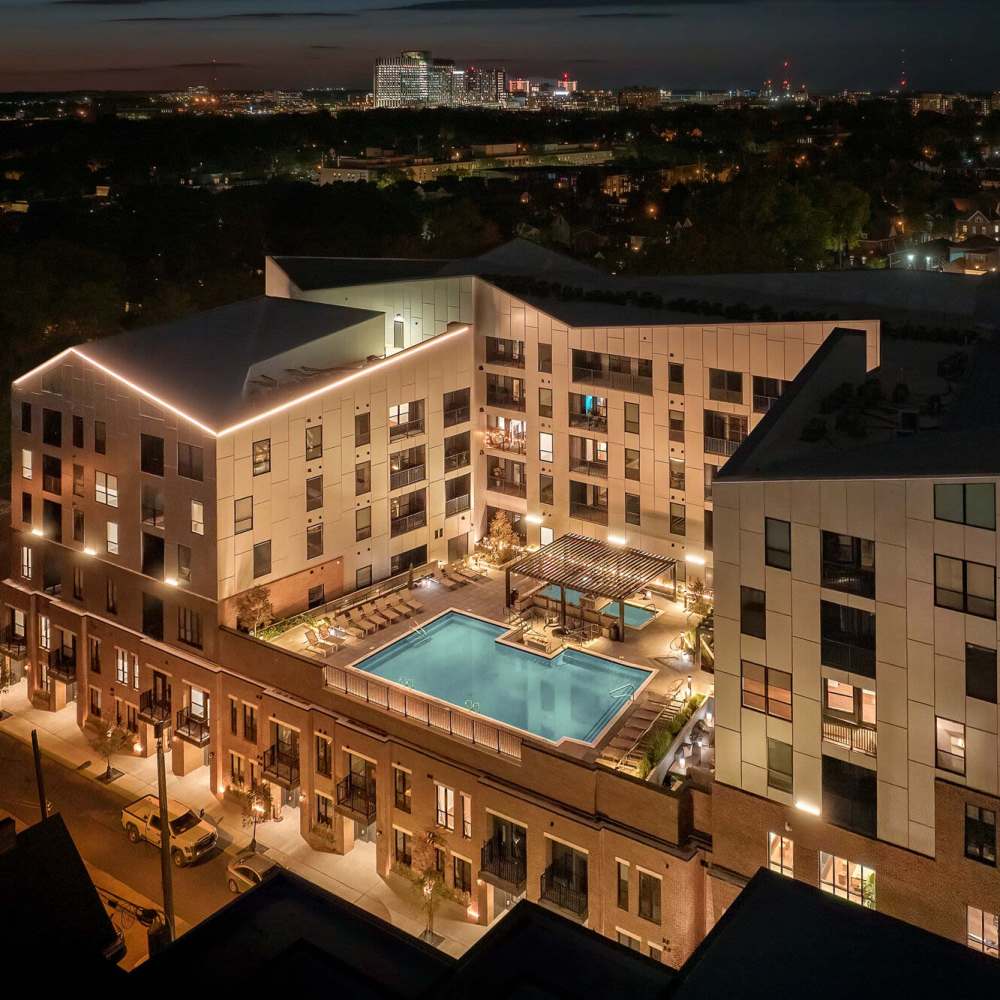 Community ariel view at Green|House Short North in Columbus, Ohio