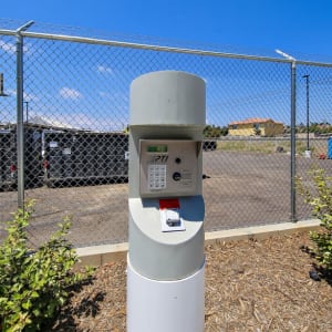 Secure keypad entry at A-1 Self Storage in San Diego, California