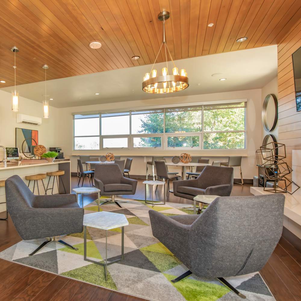 Community clubhouse at Park Place Olde Town Apartments in Arvada, Colorado