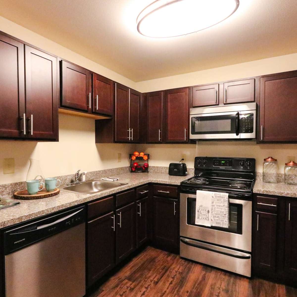 Resident kitchen at Harmony Senior Services senior living community