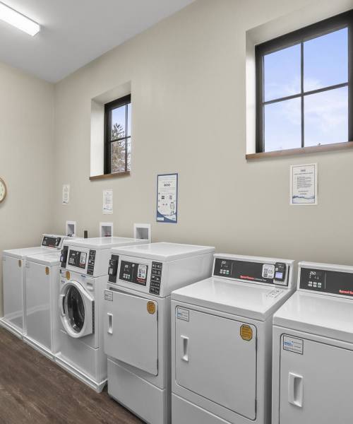 Community laundry facility at Lombard Commons in Dallastown, Pennsylvania