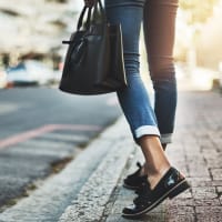 Resident shopping near Bridgeview Apartments in San Diego, California
