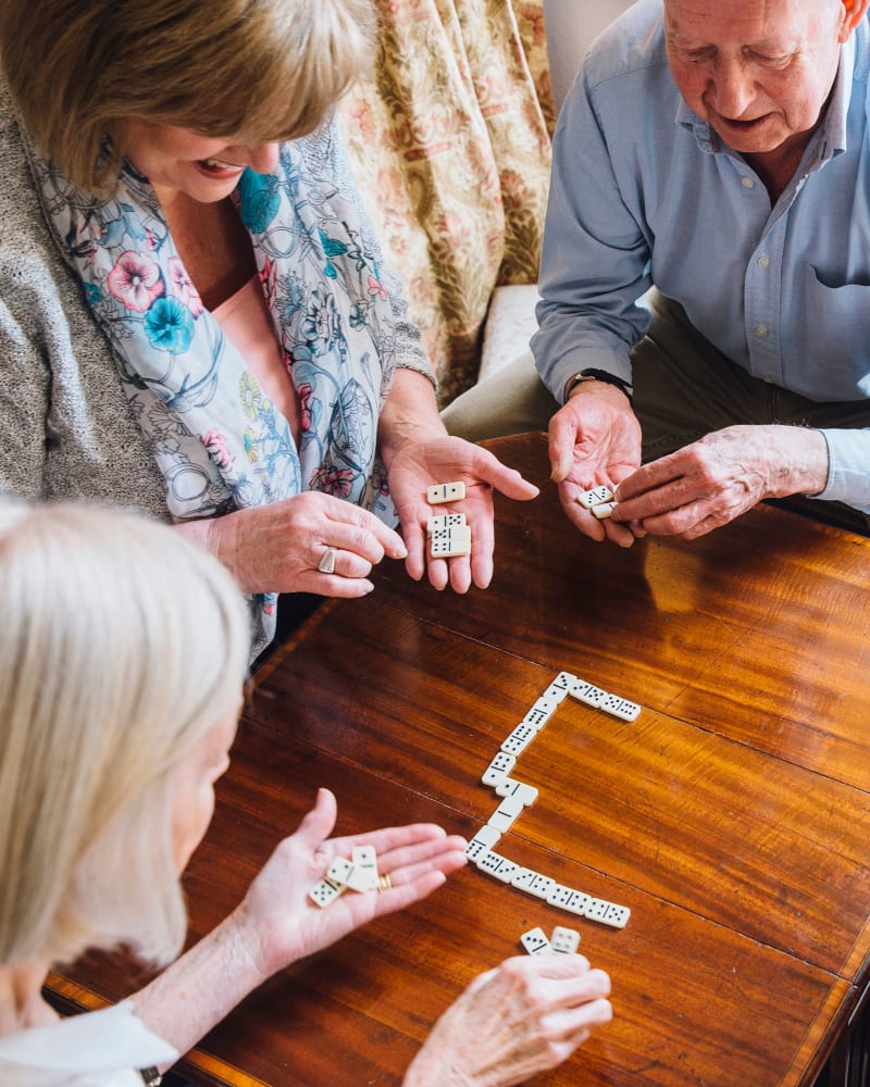 Residents playing majong at Randall Residence of Centerville in Centerville, Ohio