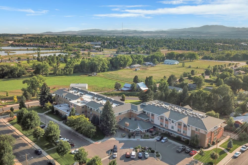 Aerial view at Hillcrest of Loveland in Loveland, Colorado