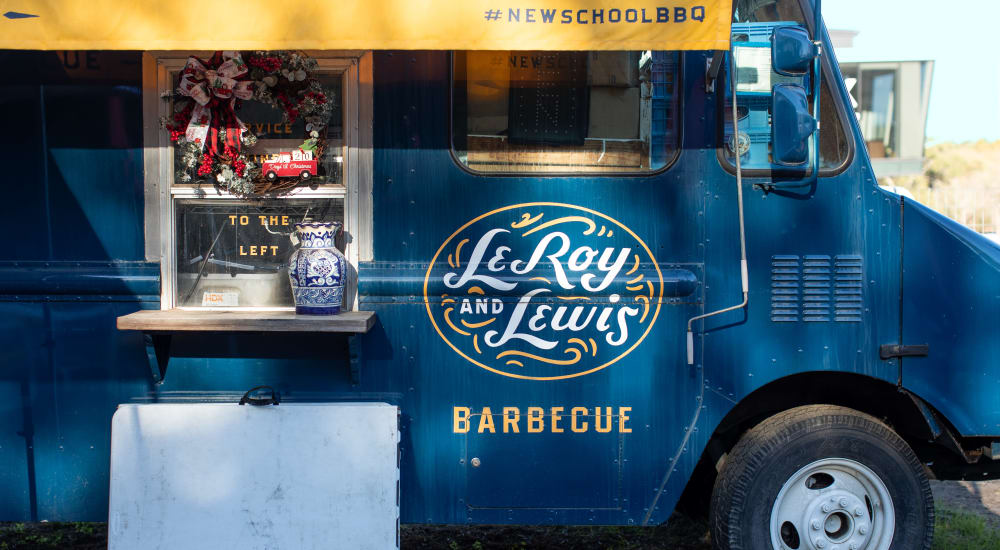 Food truck at 44 South in Austin, Texas