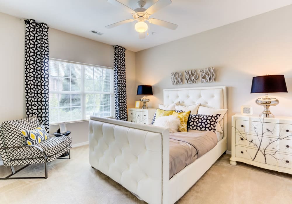 Secondary bedroom at Amberton at Stonewater in Cary, North Carolina