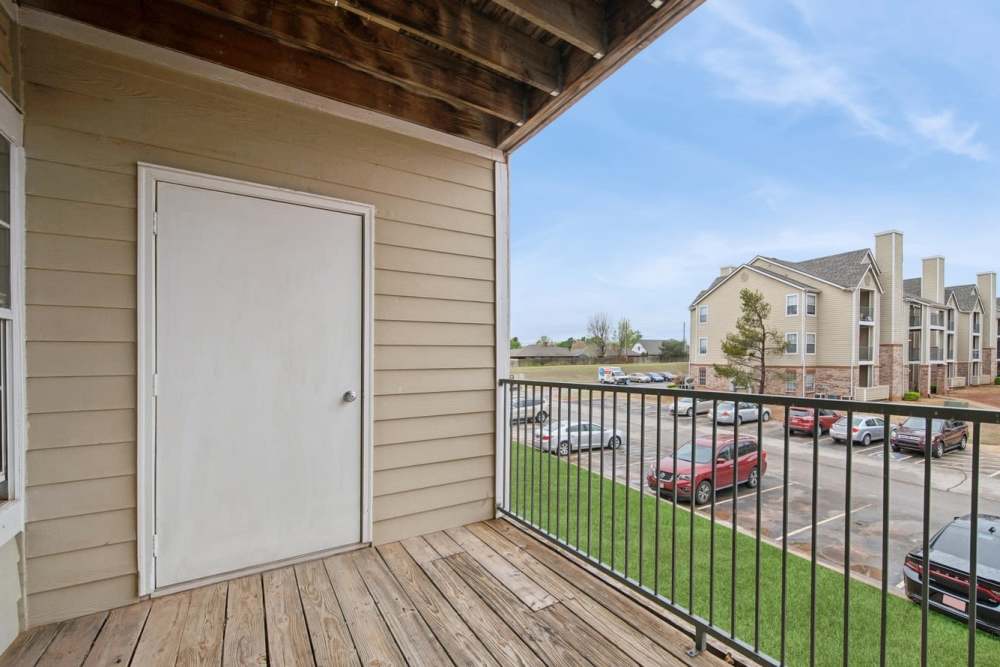 Private balcony at Forest Creek in Oklahoma City, Oklahoma