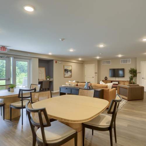 Community room at Normandy Lofts in Shippensburg, Pennsylvania
