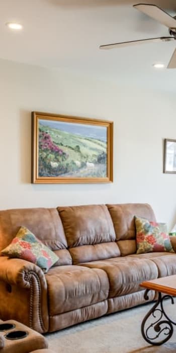 Living room at Terrace Lake Apartments in Bradley Beach, New Jersey