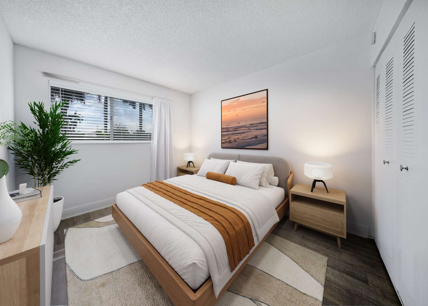 Bedroom at 7 West in West Miami, Florida