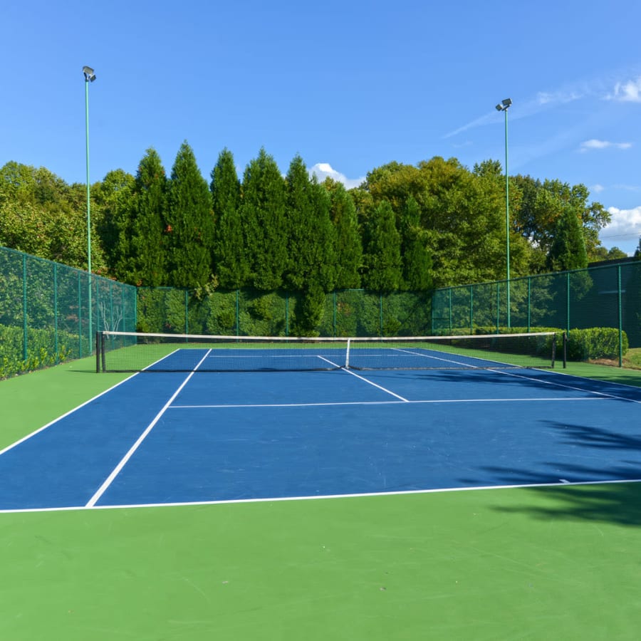 Tennis court at The Farrington Apartment Homes in Columbia, South Carolina