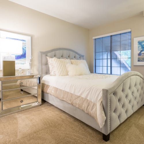 Bedroom at Woodstream Townhomes in Rocklin, California