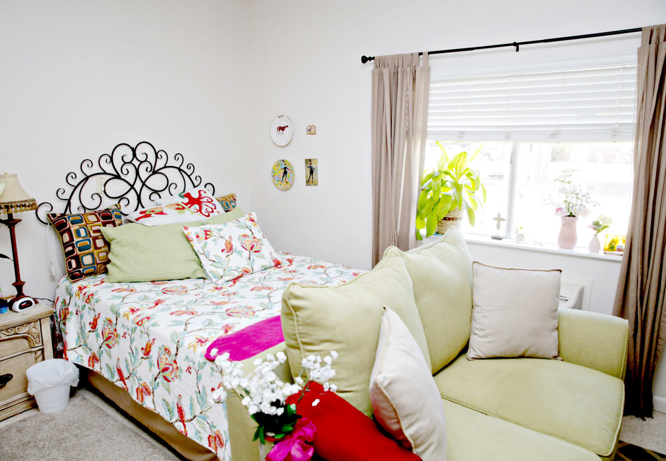 A resident bedroom at Providence Assisted Living in Cleveland, Mississippi