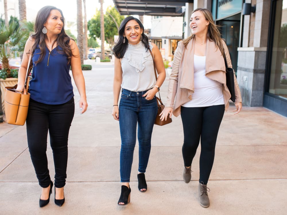 Resident friends out for some retail therapy near San Piedra in Mesa, Arizona