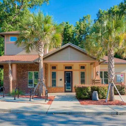 Outside the clubhouse at Apalachee Point in Tallahassee, Florida