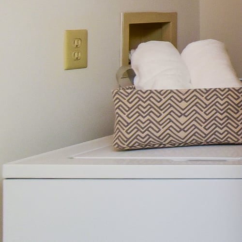 Washer in a home at Estates at McDonough Apartment Homes in McDonough, Georgia