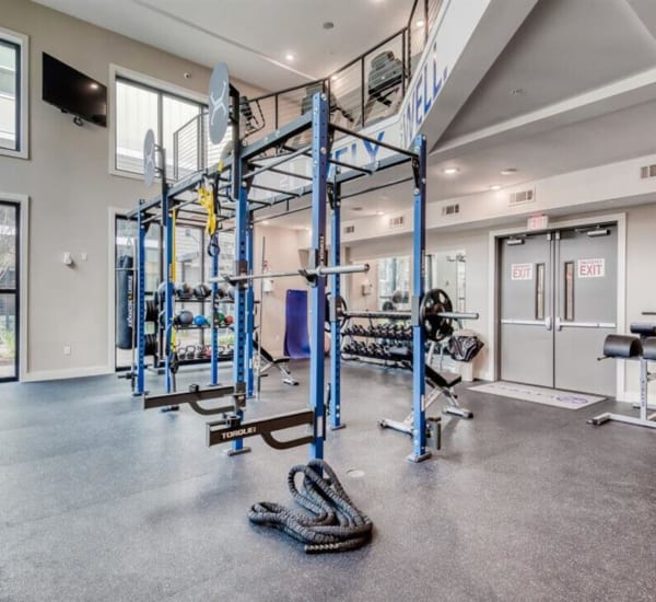 Exercise equipment in the fitness center at The Lively Indigo Run in Ladson, South Carolina