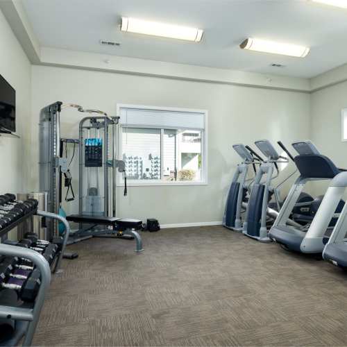 Fitness center at Regency Apartment Homes in Williston, North Dakota