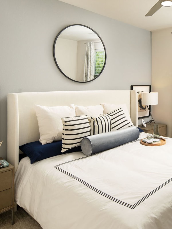 elegant large bedroom with king bed at Las Palmas in Fort Myers, Florida