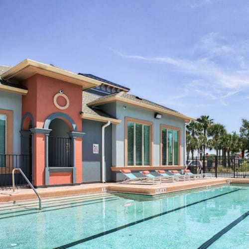 Swimming pool at Sawgrass Creek in New Port Richey, Florida