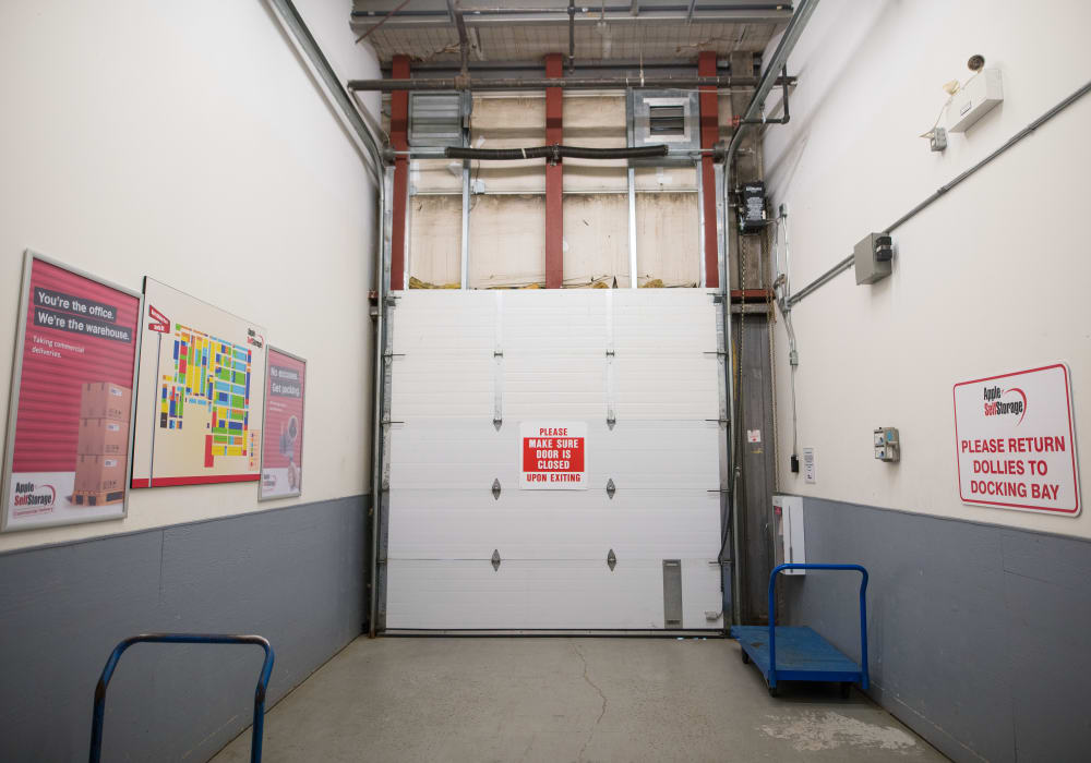 Loading area at Apple Self Storage - Newmarket in Newmarket, Ontario