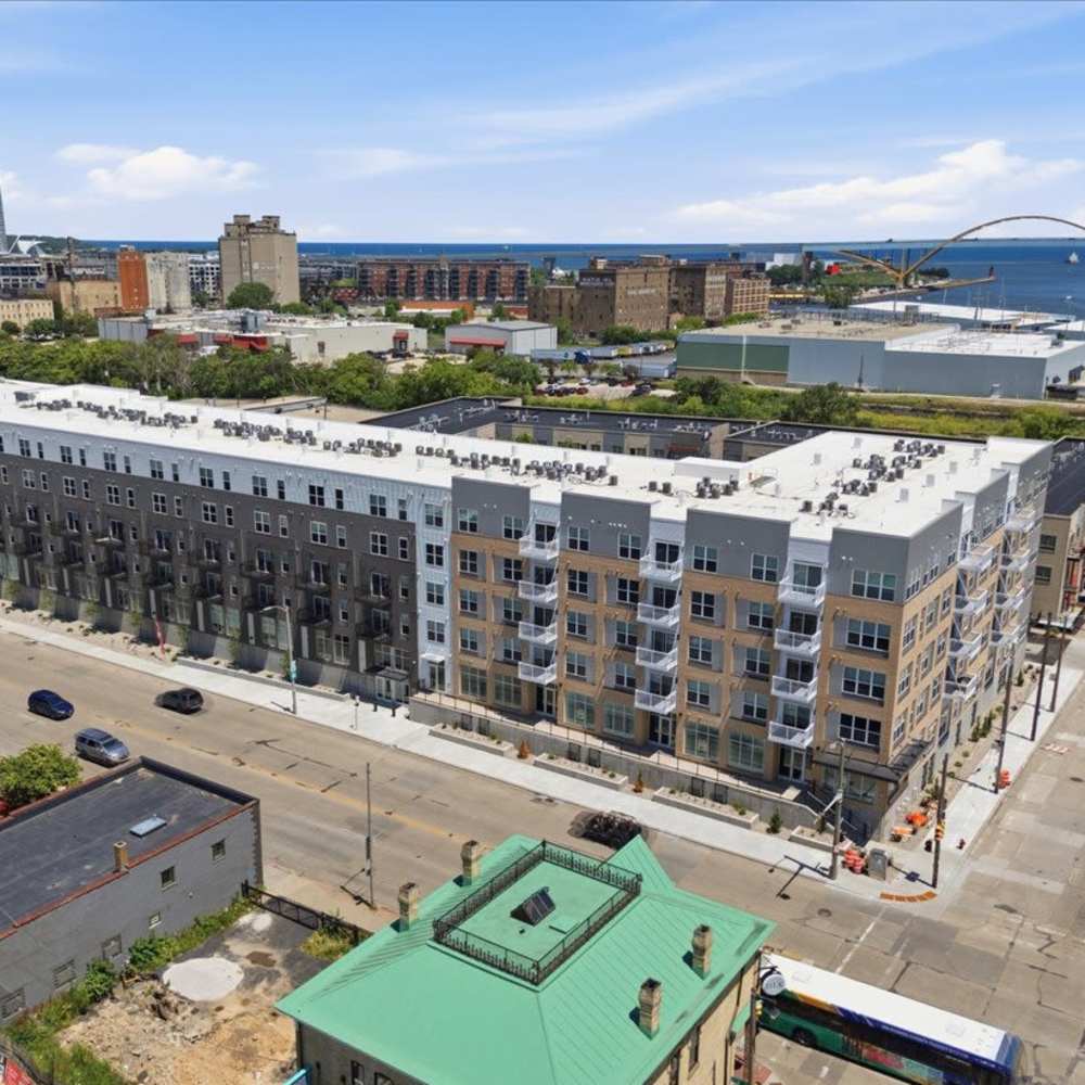 Property exterior at East National Flats in Milwaukee, Wisconsin