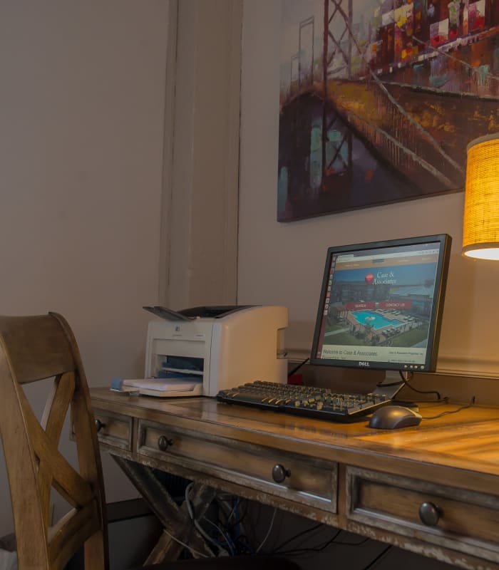 Office area at Polo Run Apartments in Tulsa, Oklahoma