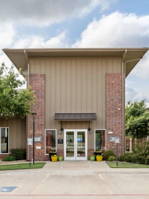 Exterior of the main entrance at Anatole at City View in Lubbock, Texas