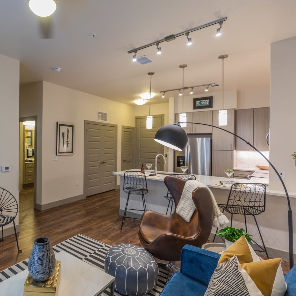 Trendy and Sophistication Living Room The Alcott in Denver, Colorado