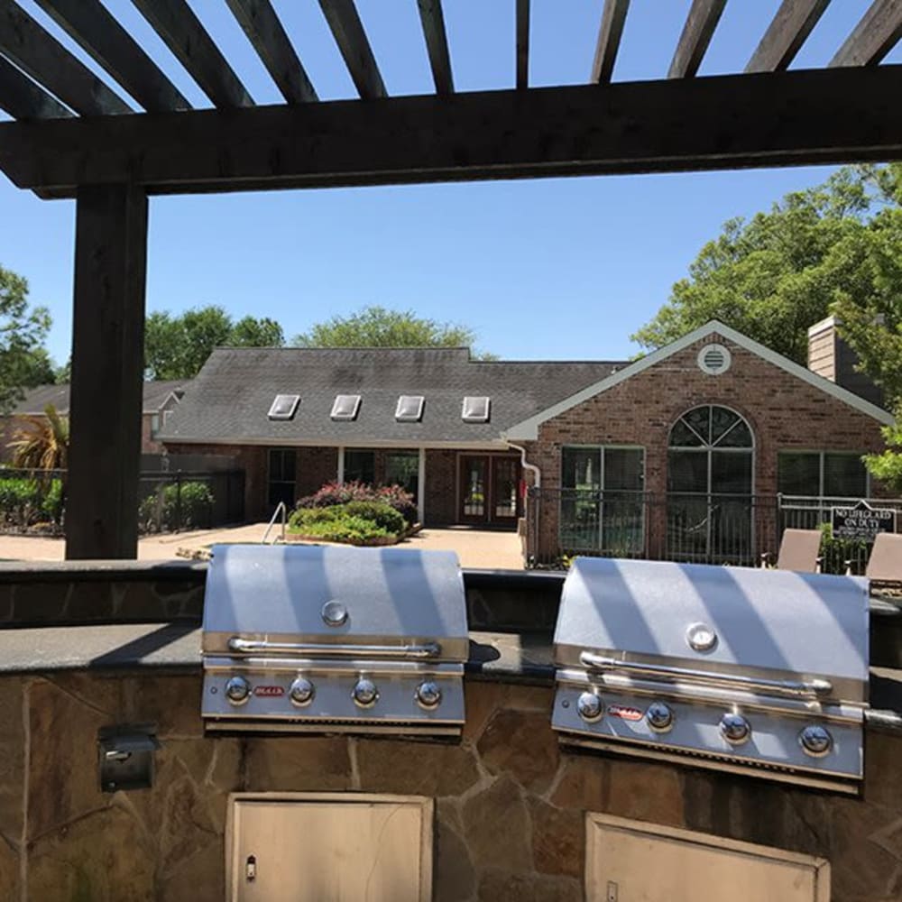 BBQ grills at Broadstone Briar Forest in Houston, Texas