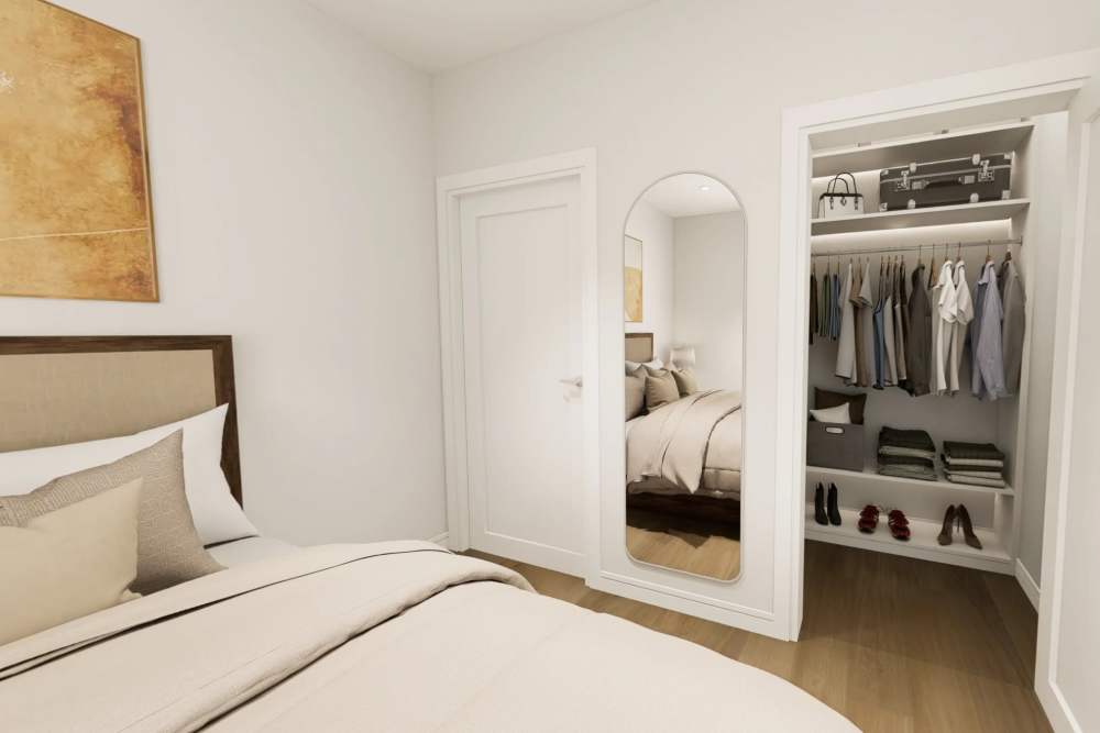 Bedroom at The Acacia in Palo Alto, California