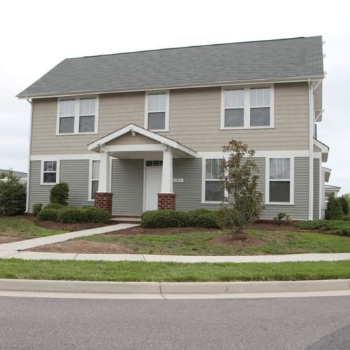 Exterior of a home at The Village at Whitehurst Farm in Norfolk, Virginia