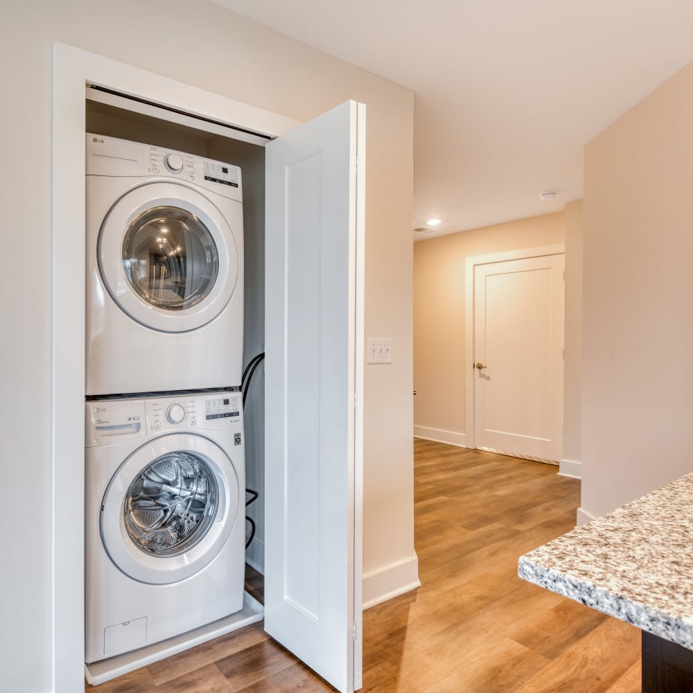 In-unit washer and dryer at Fox Plan Apartments, Monroeville, Pennsylvania