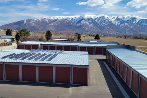 View of the mountains at Layton Boat and RV Storage in Layton, UT