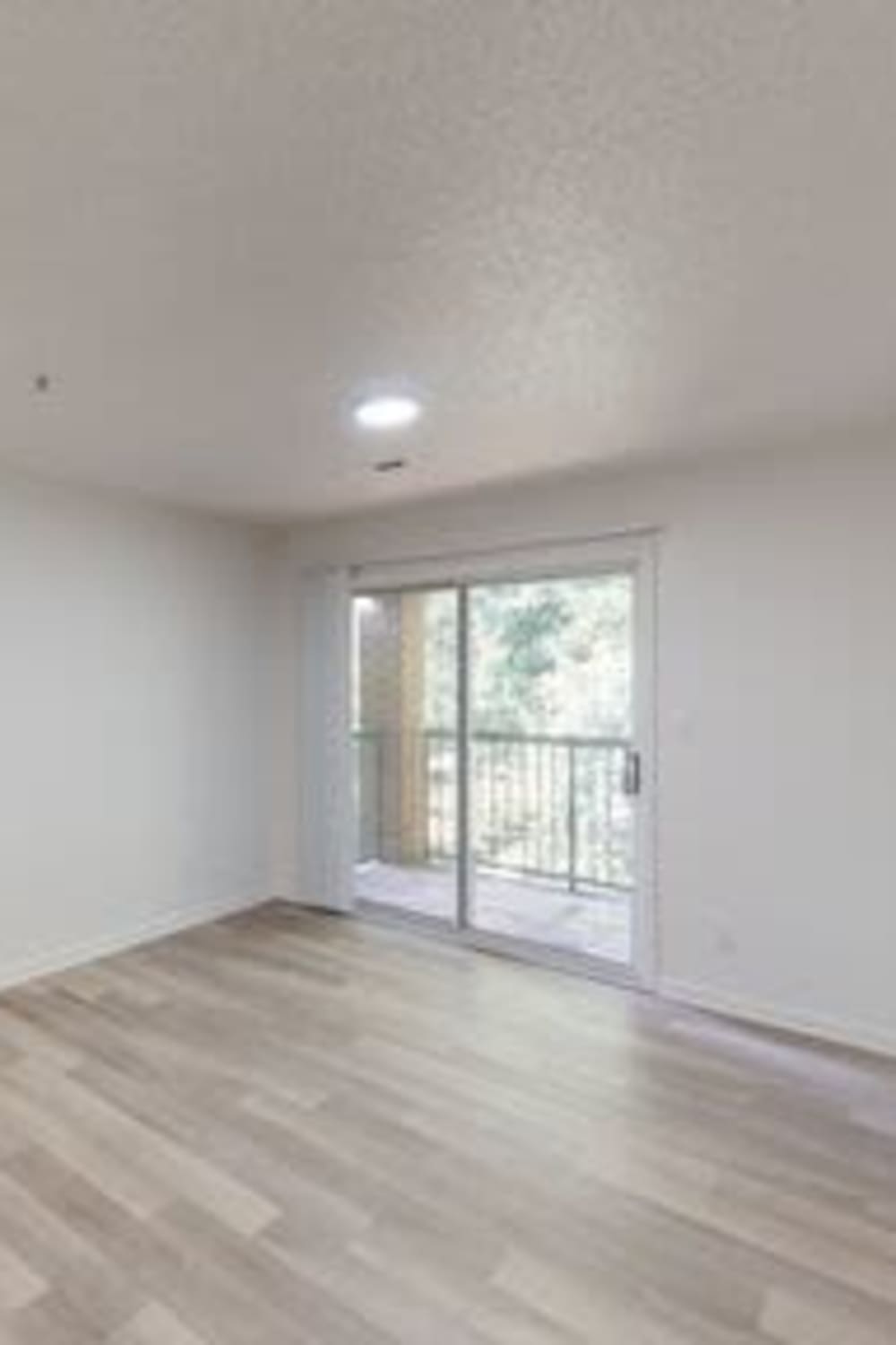 Attached private patio at Wallace Terrace Apartments in Charlotte, North Carolina