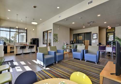 Leasing center at Homestead Oaks Apartments in Austin, Texas