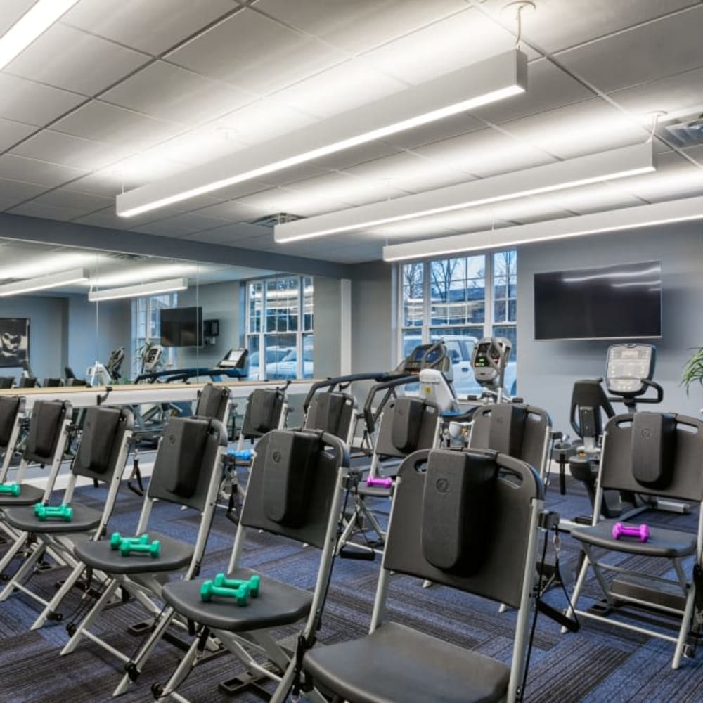 Fitness center at Anthology of Meridian Hills in Indianapolis, Indiana