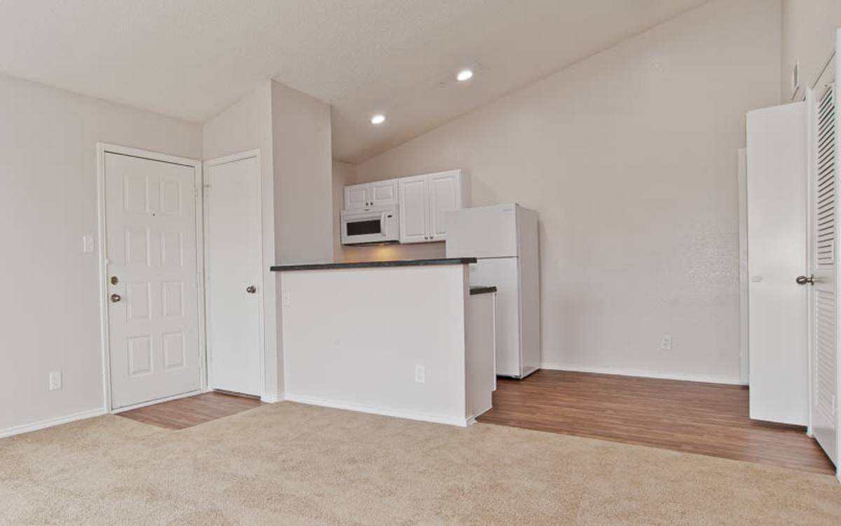 Kitchen at Oakwood Condos Bedford in Bedford, Texas