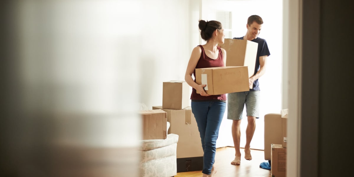 customers packing up their home for storage at Northern Nevada Storage