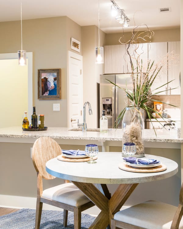 Fully equipped kitchen at The Heyward in Charleston, South Carolina