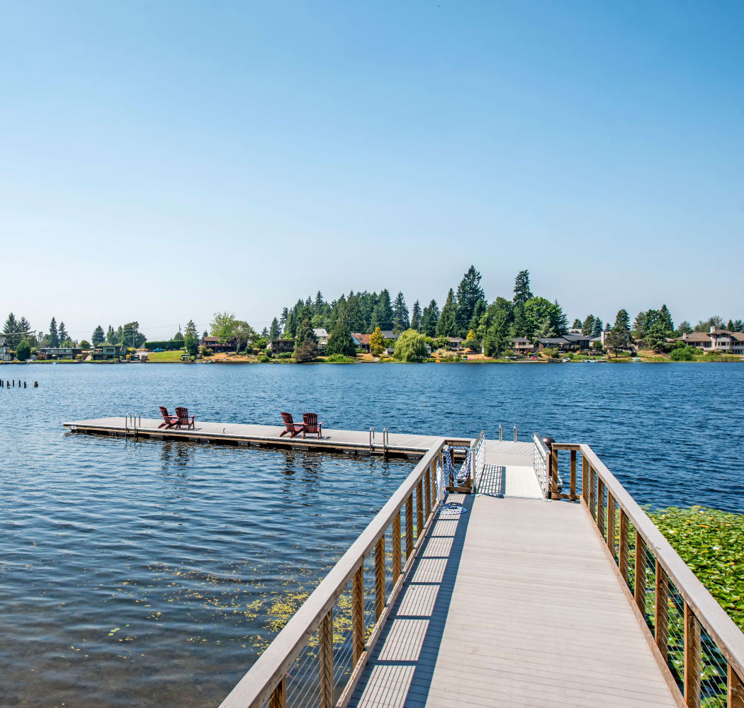 Dock near Surprise Lake Village in Milton, Washington