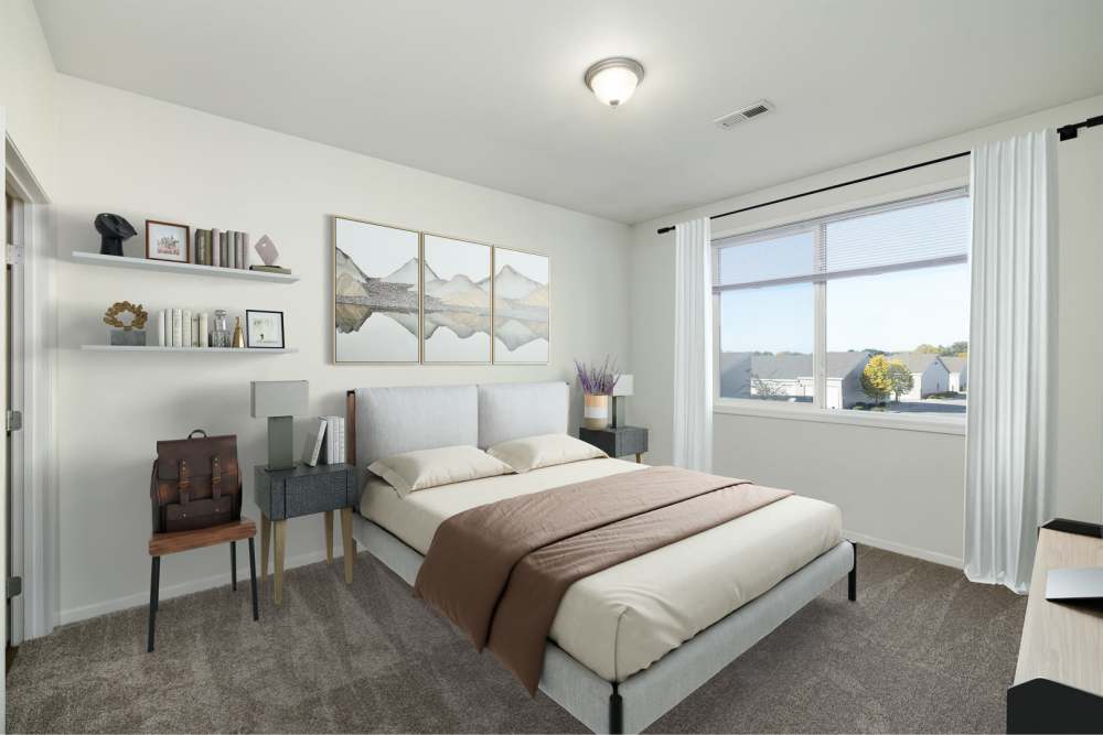 Master bedroom at Regency Apartment Homes in Williston, North Dakota